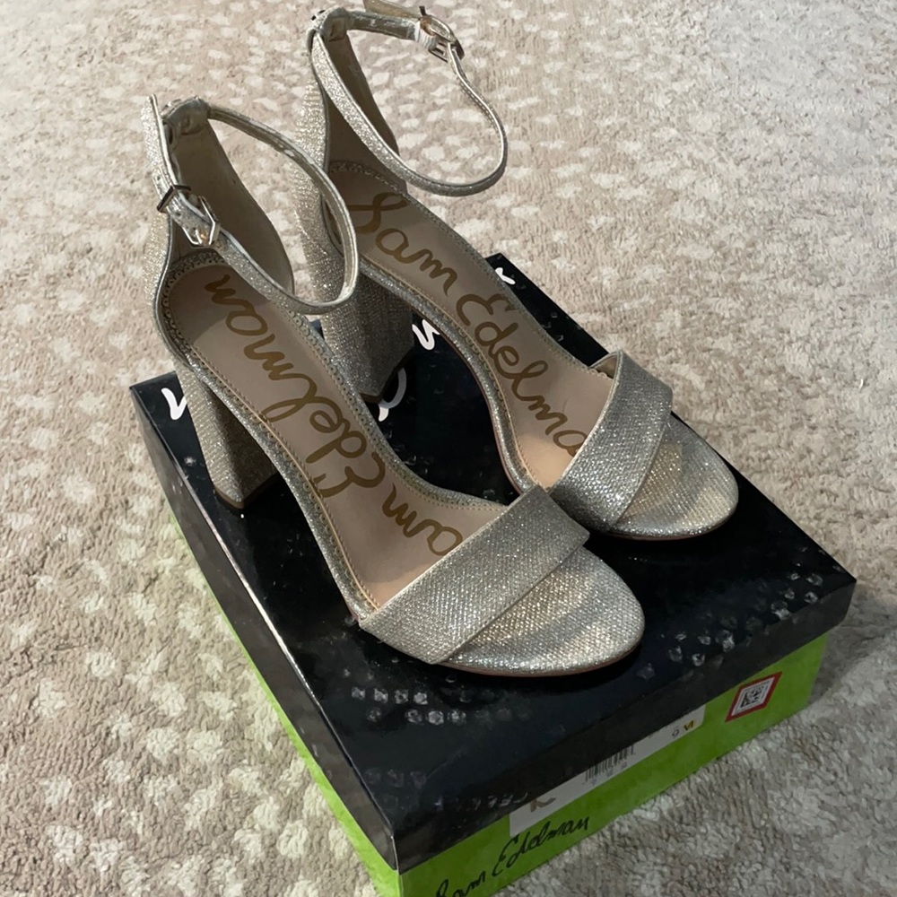 Sam Edelman Yaro gold mesh size 9